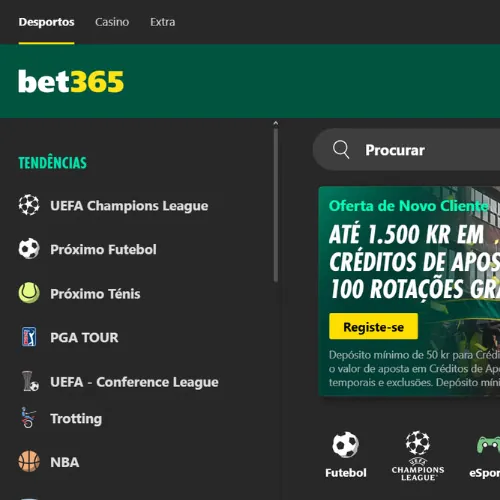 Acesse o site da Bet365
